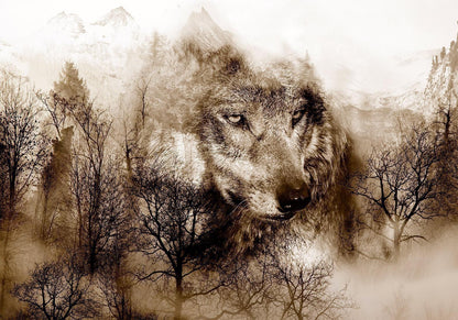 Fototapete - Mountain Predator (Brown) Artgeist