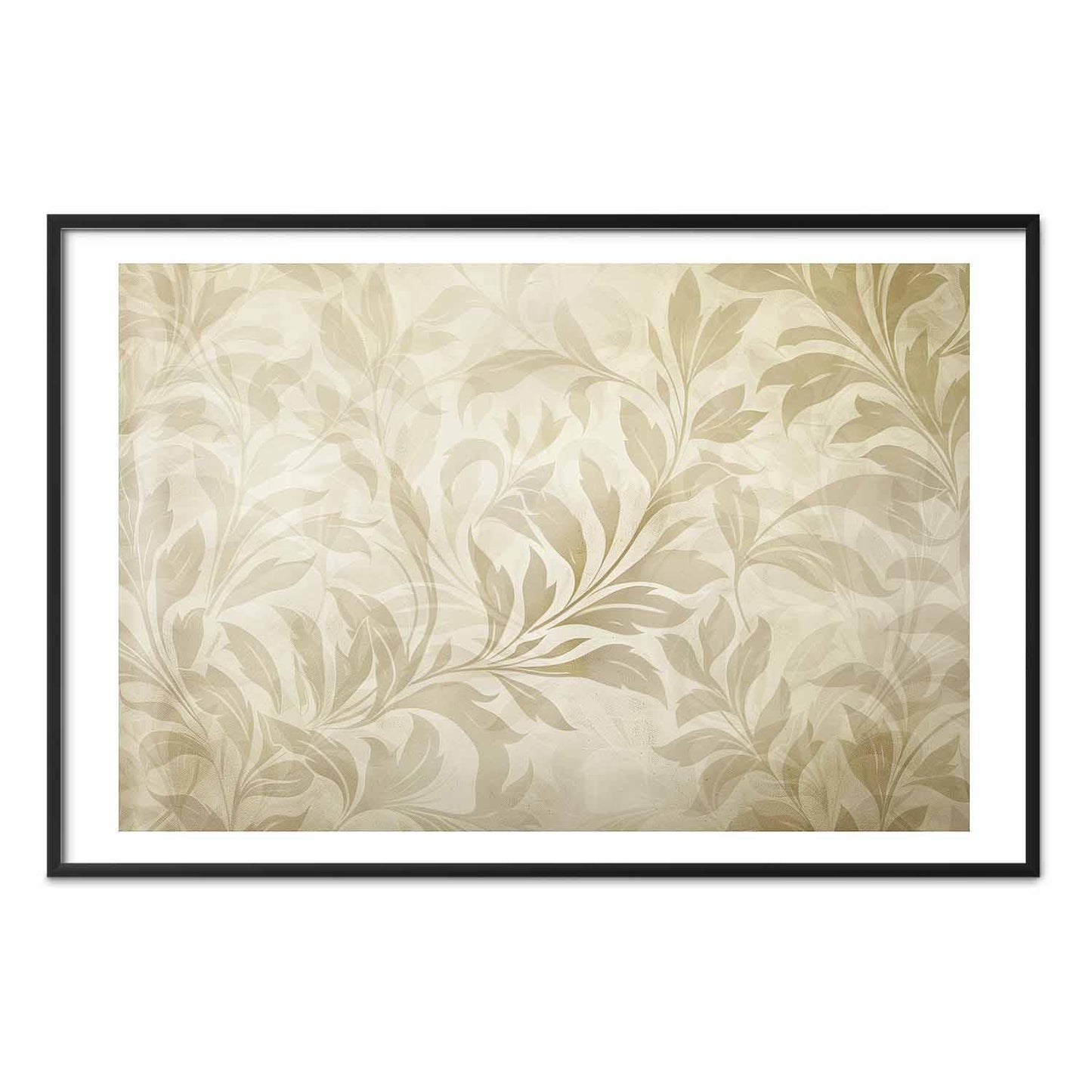 Poster - Sand-colored Leaves and Vines