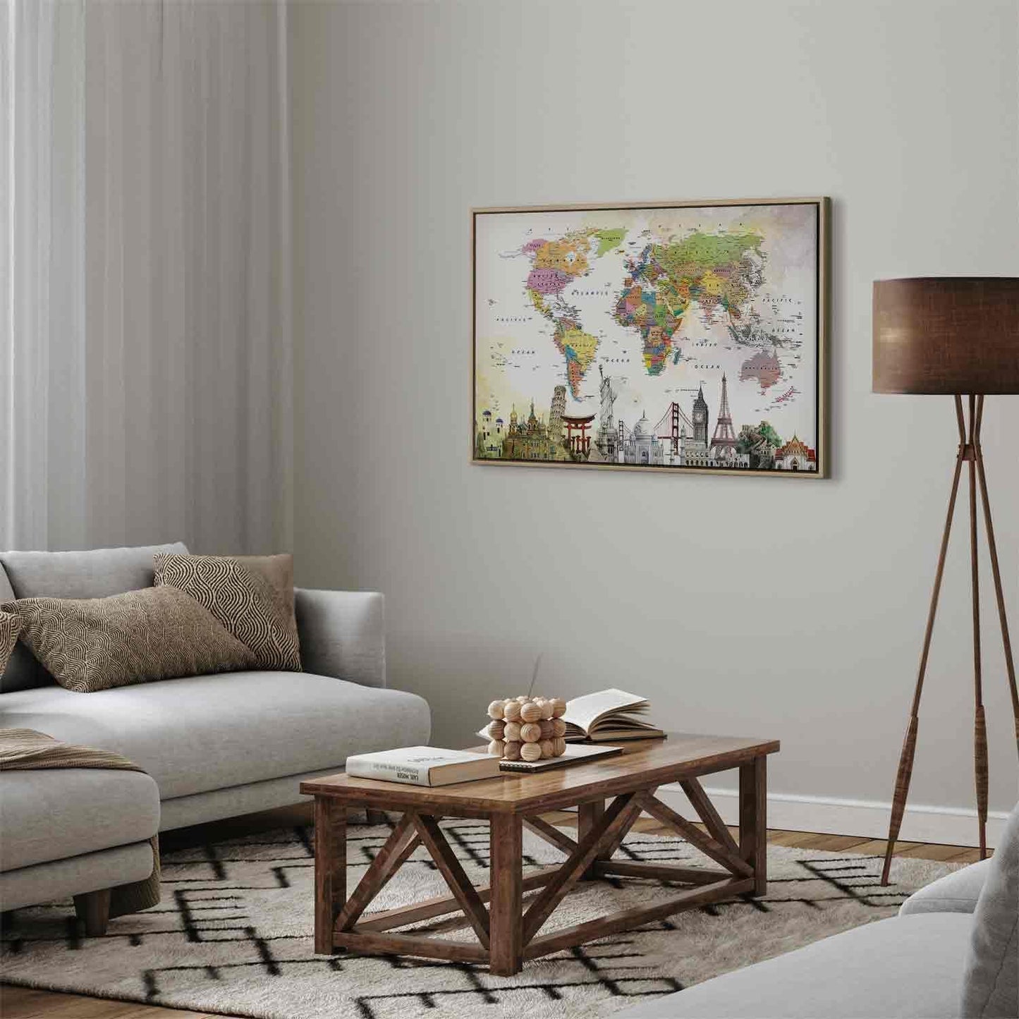 Leinwandbild - Wonders of the World (1 Part) Wide