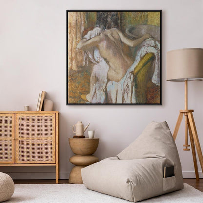 Leinwandbild - Edgar Degas – Woman drying herself