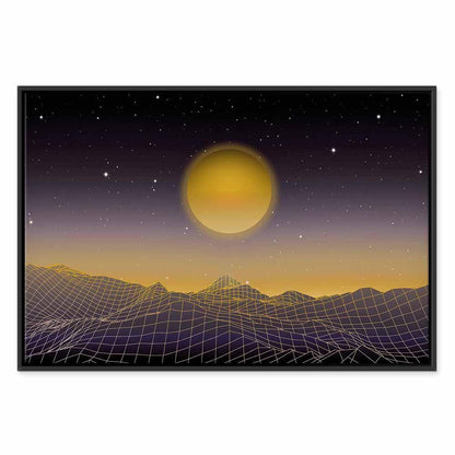 Leinwandbild - Futuristic landscape 3 (1 Part) Wide