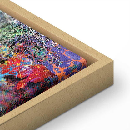 Leinwandbild - Map: Jackson Pollock inspiration