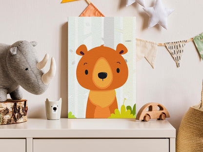 Malen nach Zahlen - Teddy Bear in the Forest