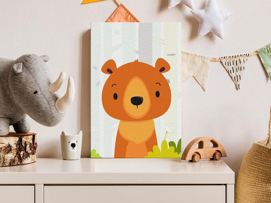 Malen nach Zahlen - Teddy Bear in the Forest