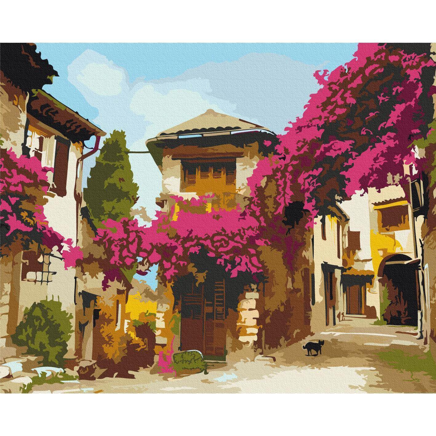 Malen nach Zahlen - Mediterranean Town