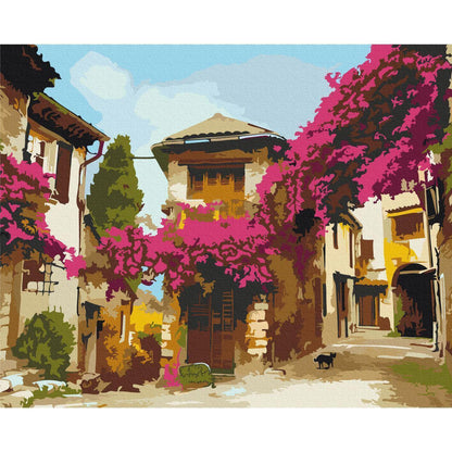 Malen nach Zahlen - Mediterranean Town