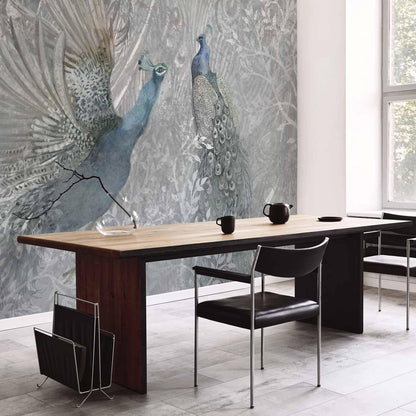 Fototapete - Peacocks Dancing - Second Variant