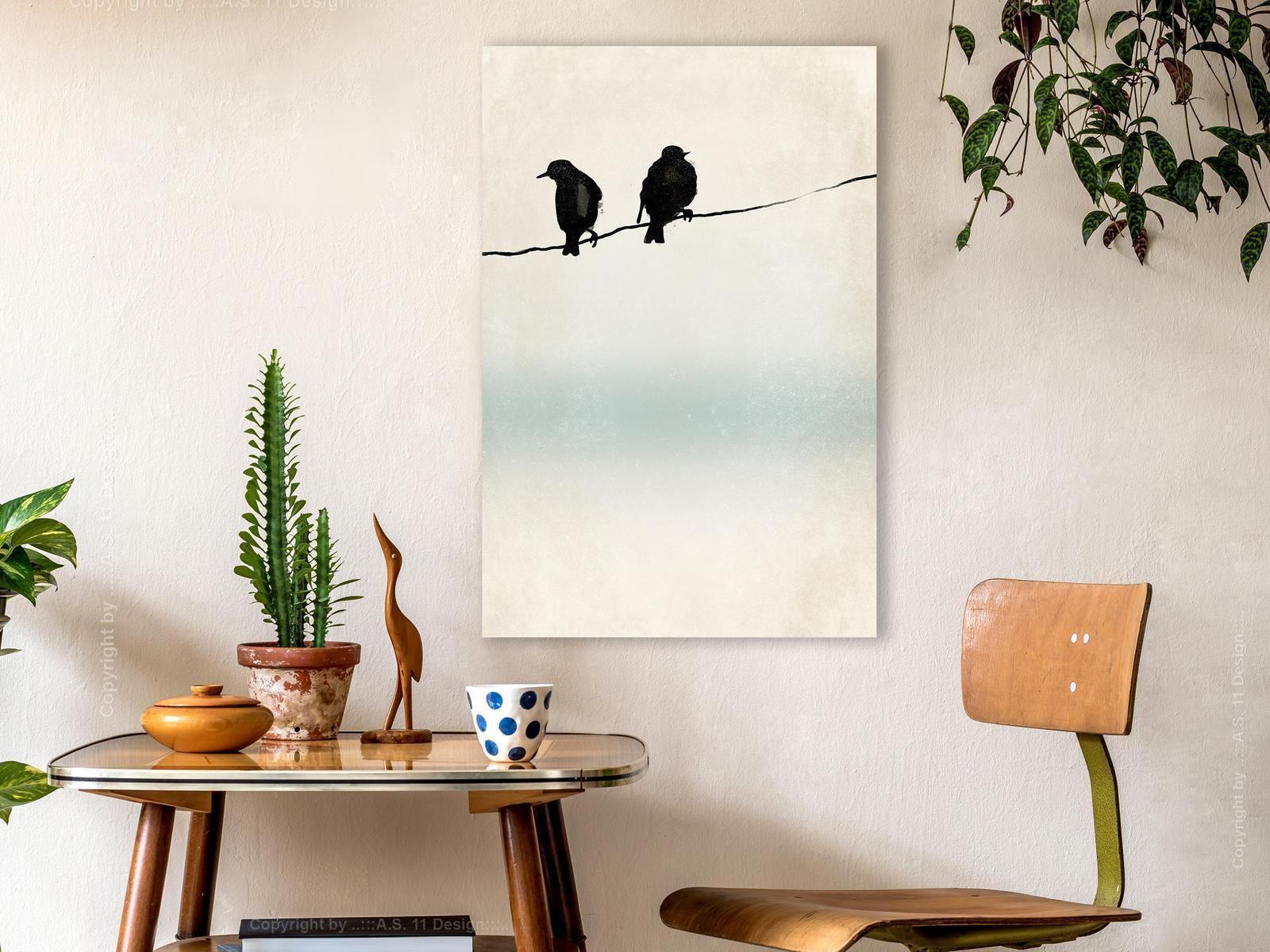 Leinwandbild - Frozen Sparrows