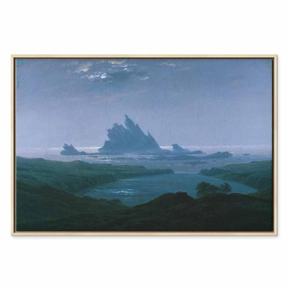 Leinwandbild - Caspar David Friedrich – Cliff reef on the beach
