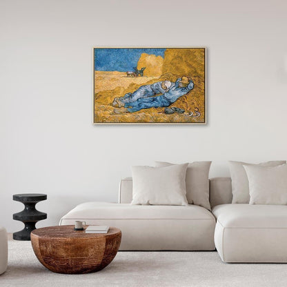 Leinwandbild Mittagsruhe Vincent van Gogh – Ländliche Idylle