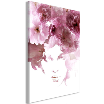 Leinwandbild - Flowery Look (1 Part) Vertical Artgeist