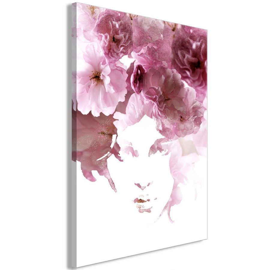 Leinwandbild - Flowery Look (1 Part) Vertical Artgeist