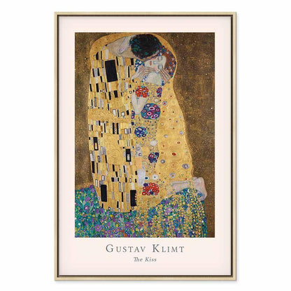Leinwandbild - Gustav Klimt - The Kiss (1 Part) Vertical
