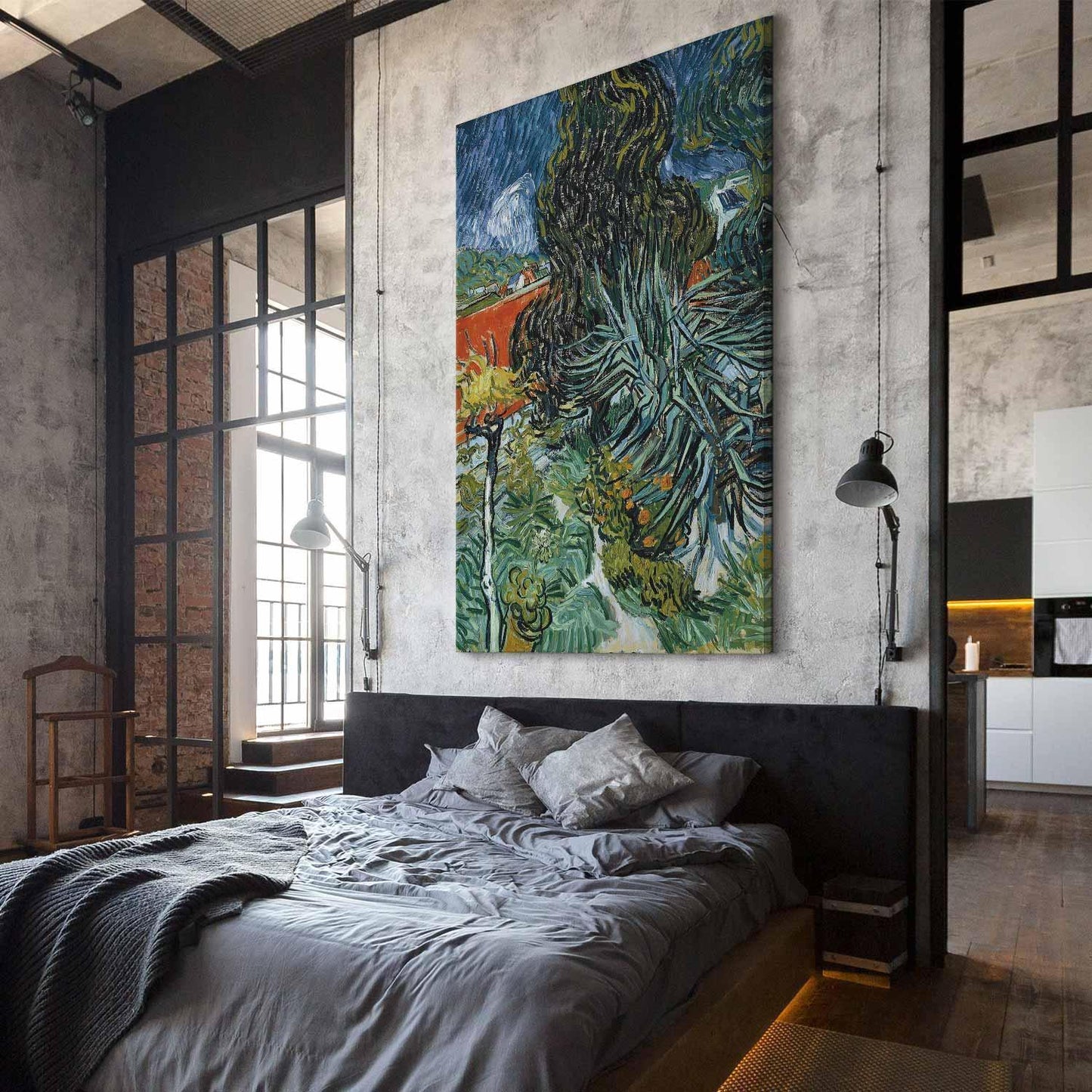 Wandbild XXL - Vincent Van Gogh – The Garden of Dr Gachet in Auvers