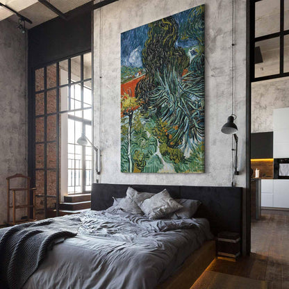 Wandbild XXL - Vincent Van Gogh – The Garden of Dr Gachet in Auvers