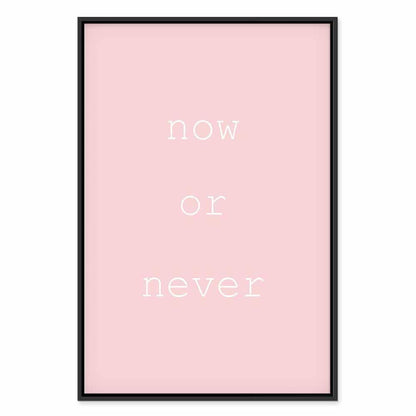 Leinwandbild - Now or Never (1 Part) Vertical
