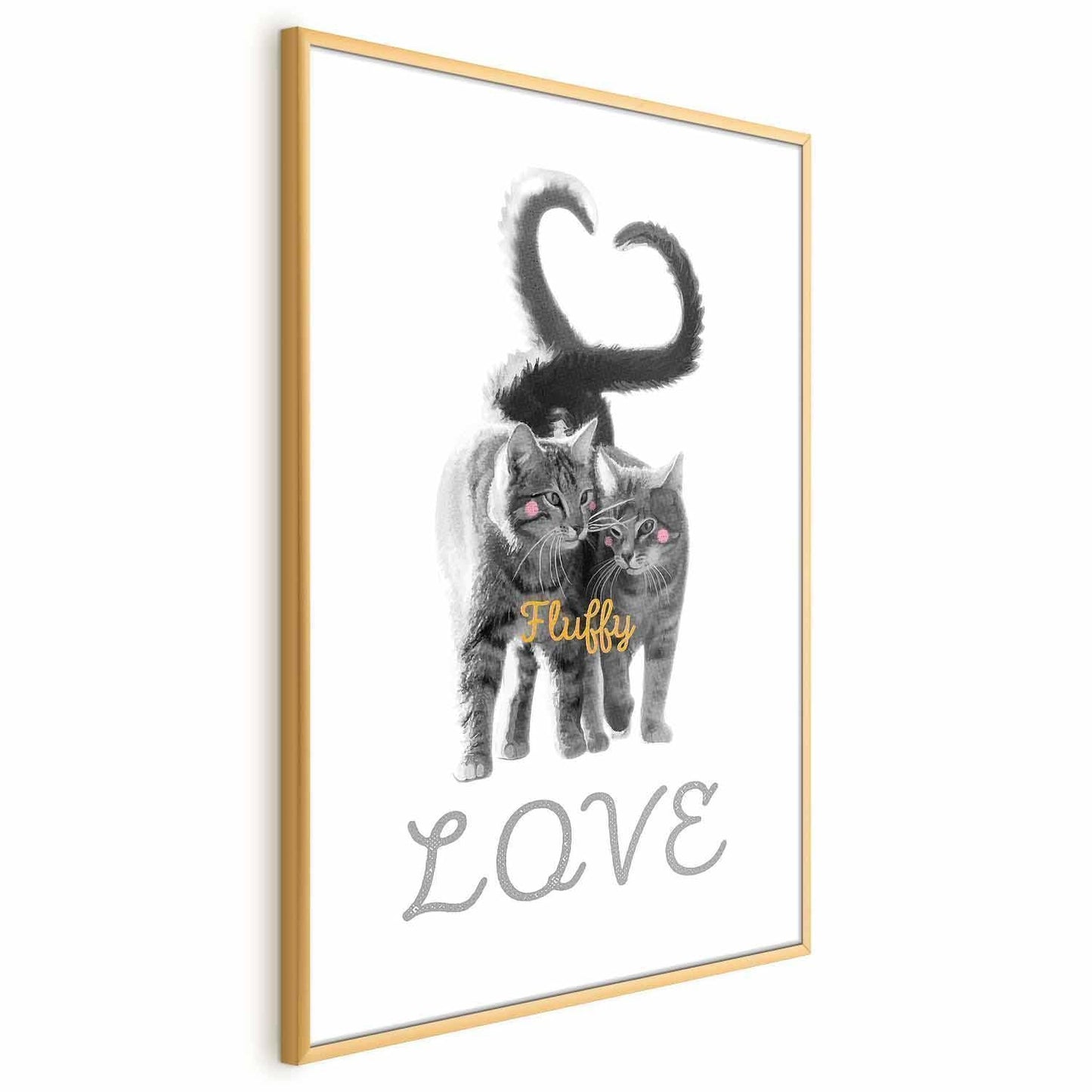 Poster - Katzen Paar - Liebe auf immer Artgeist