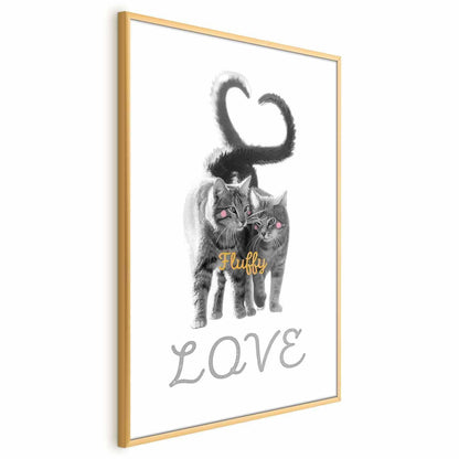 Poster - Katzen Paar - Liebe auf immer Artgeist