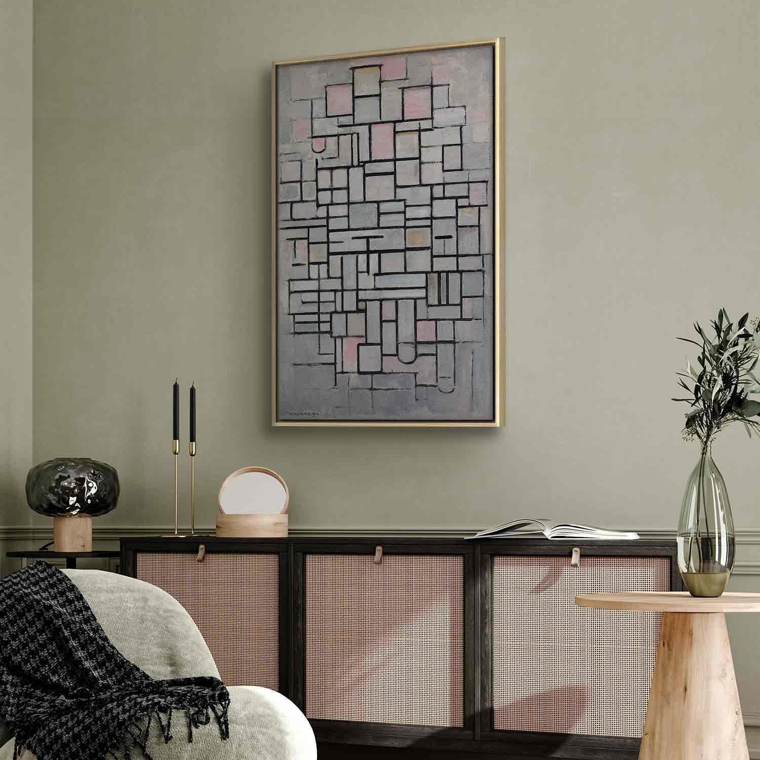 Leinwandbild - Composition No IV (Piet Mondrian) Artgeist