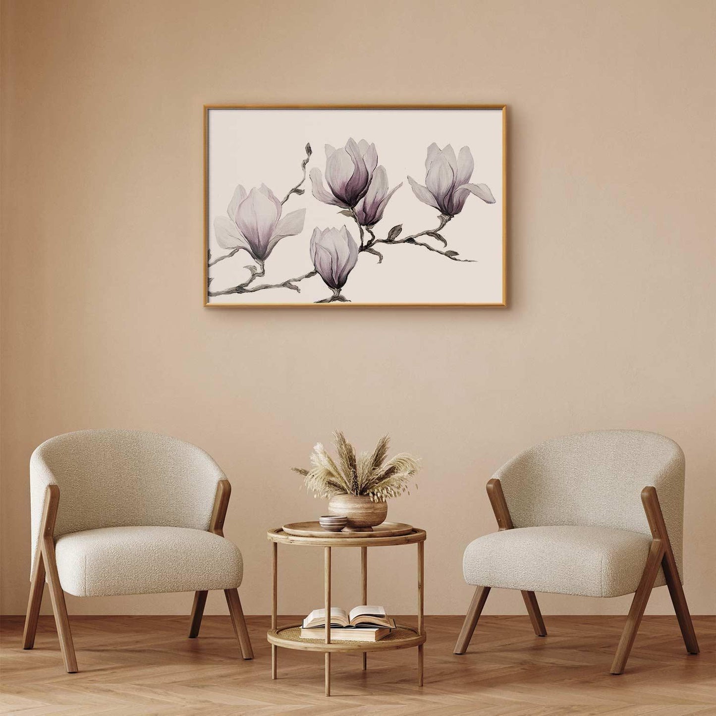 Poster Gemalte Magnolien – Florale Eleganz in Pastell