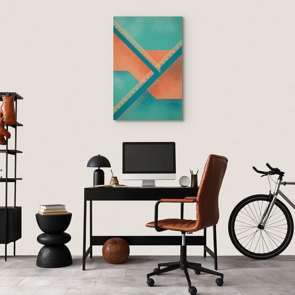 Leinwandbild - Stairs Composition (1 Part) Vertical