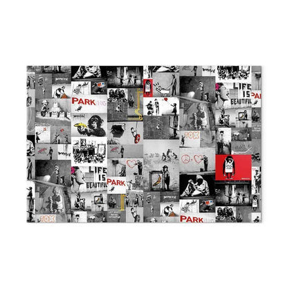 Leinwandbild - Street Art: Banksy