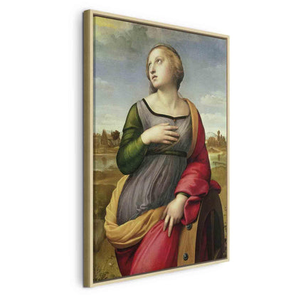 Leinwandbild - St Catherine of Alexandria (Rafael Santi) Artgeist