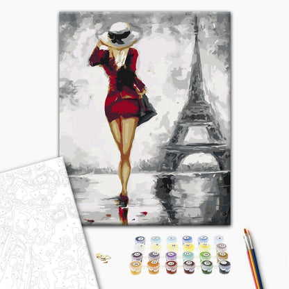 Malen nach Zahlen - Parisian Girl