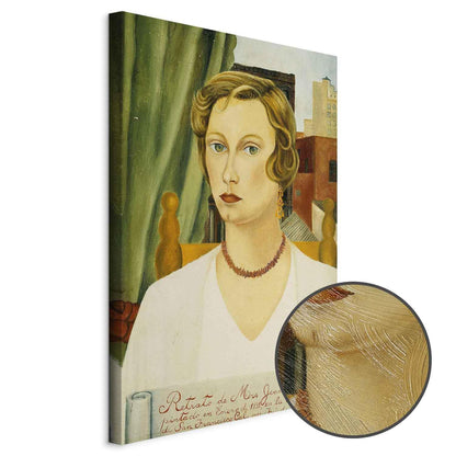 Leinwandbild - Frida Kahlo – Portrait of Mrs Jean Wight