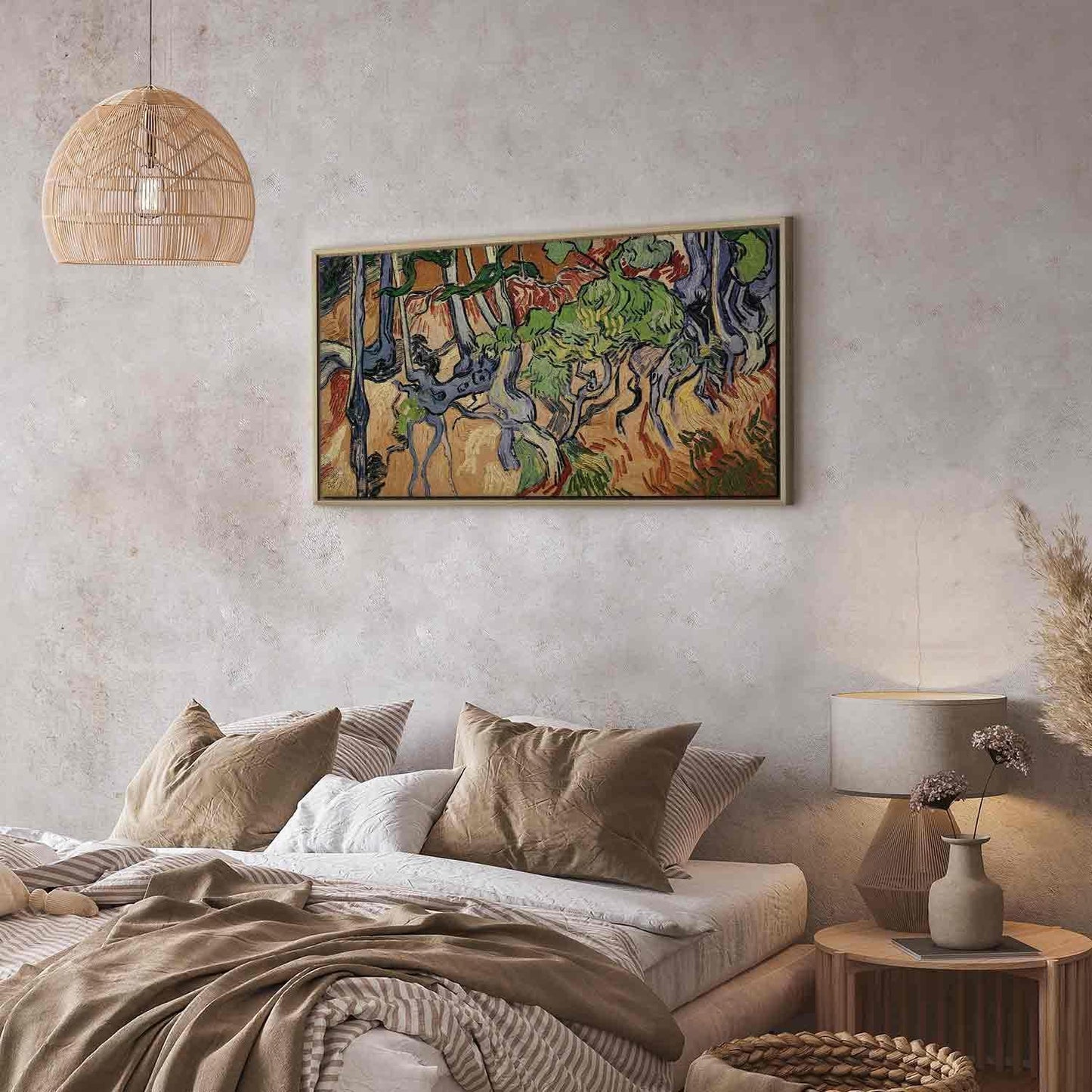 Leinwandbild - Vincent Van Gogh – Tree roots