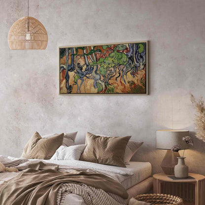 Leinwandbild - Vincent Van Gogh – Tree roots