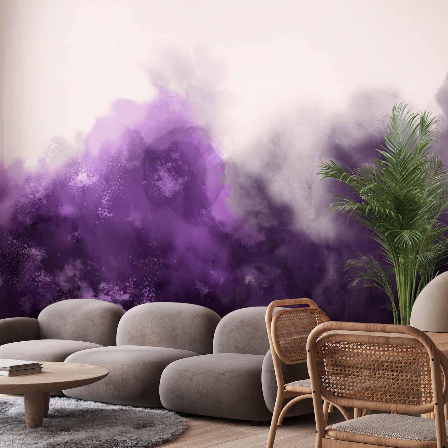 Fototapete - Watercolour Variation - Violet Artgeist