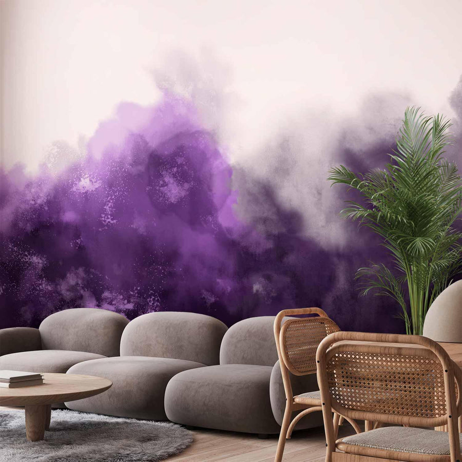 Fototapete - Watercolour Variation - Violet Artgeist