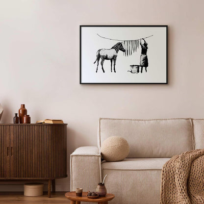 Poster - Banksy: Zebra Washing Artgeist