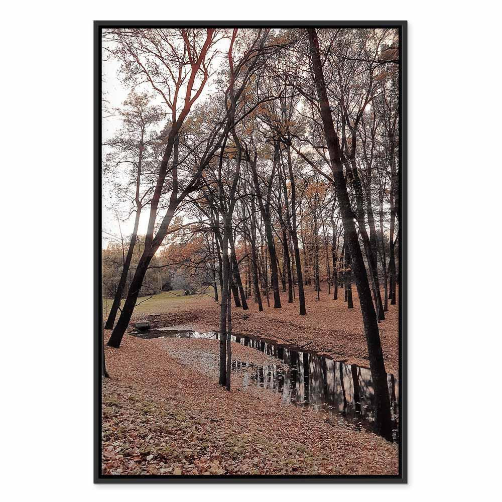 Leinwandbild - Autumn Walk (1 Part) Vertical