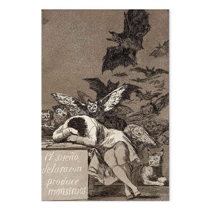 Leinwandbild - Francisco Goya – The Sleep of Reason Produces Monsters