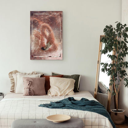 Leinwandbild - Space Flamingo (1 Part) Vertical