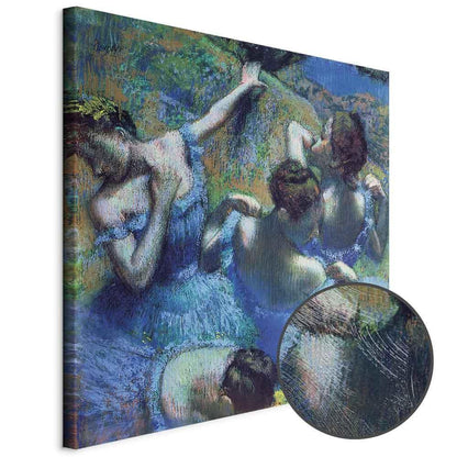Leinwandbild - Edgar Degas – Blue Dancers II