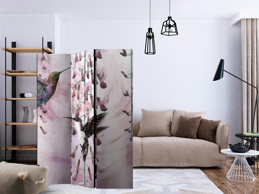 Paravent - Flying Hummingbirds (Pink) Artgeist