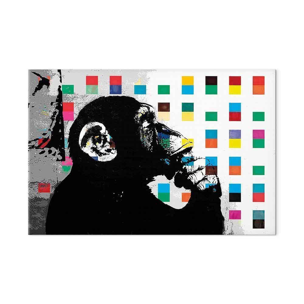 Leinwandbild - Banksy The Thinker Monkey