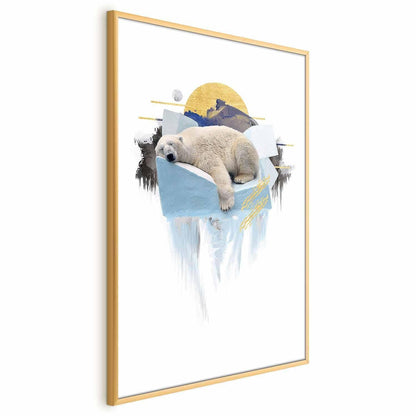 Poster Eisbär – Skandinavisches Tierposter in sanften Tönen