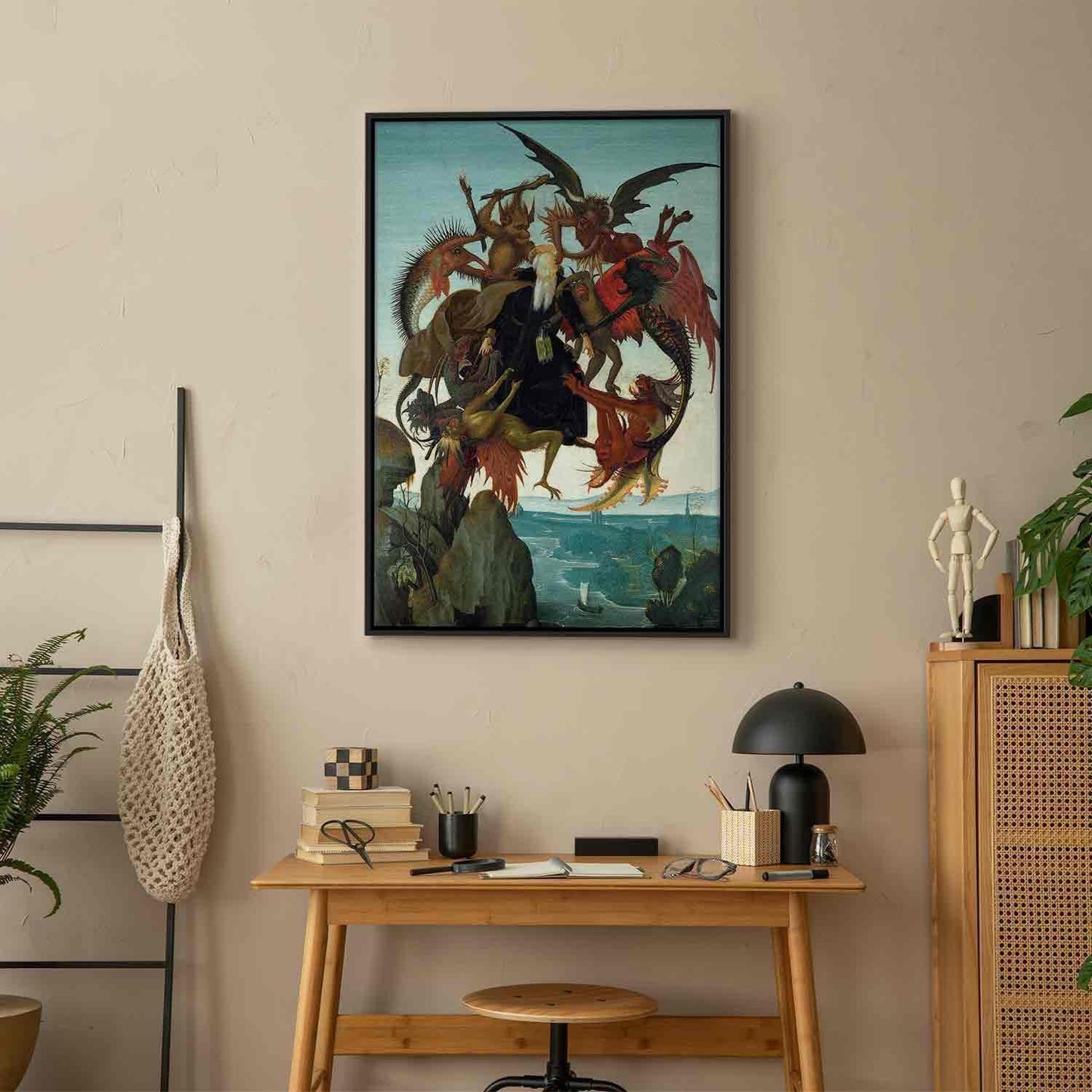Leinwandbild - The Torment of Saint Anthony (Michelangelo) Artgeist