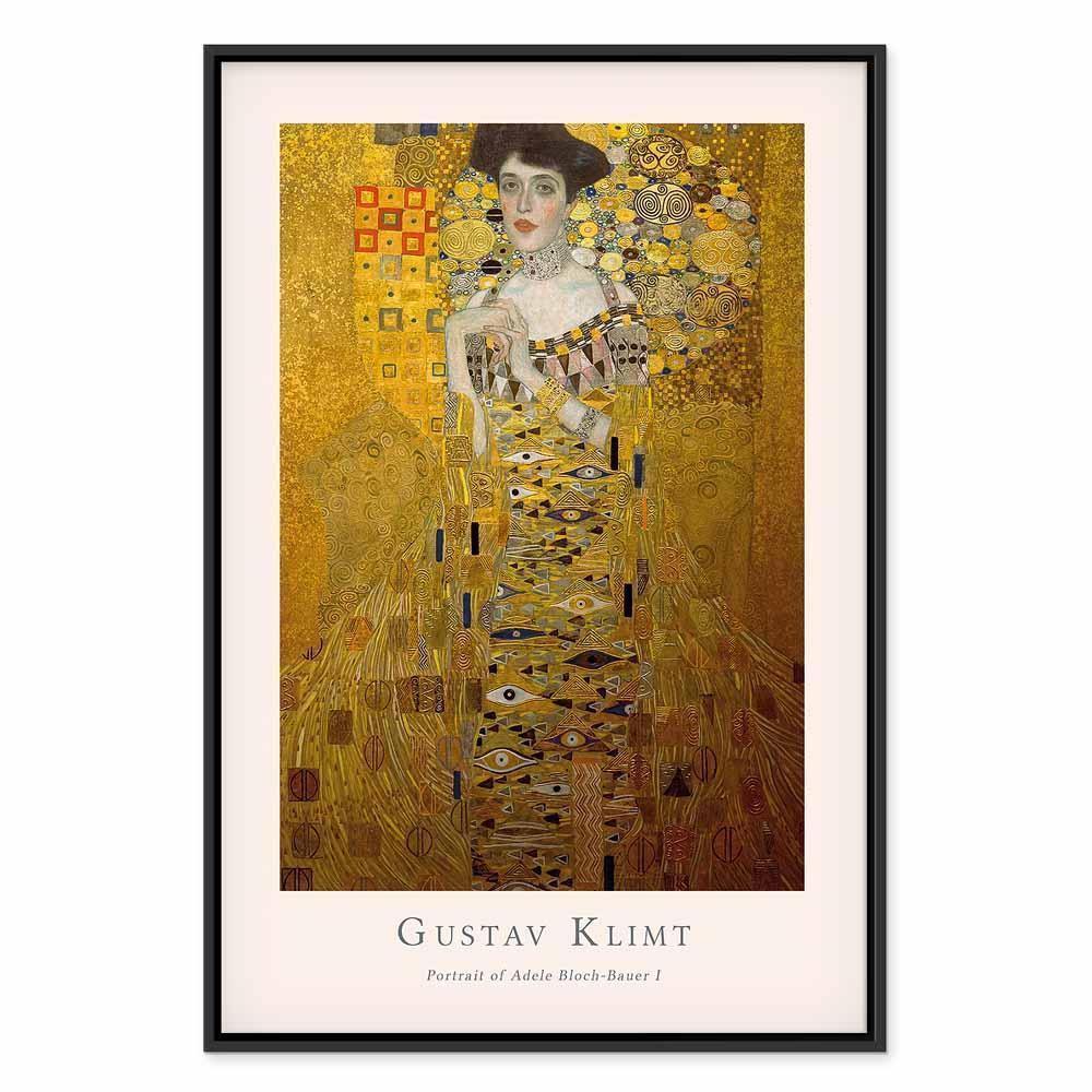 Leinwandbild - Gustav Klimt - Portrait of Adele Bloch (1 Part) Vertical