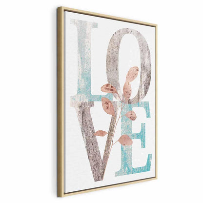 Leinwandbild - Flourishing Letters (1 Part) Vertical