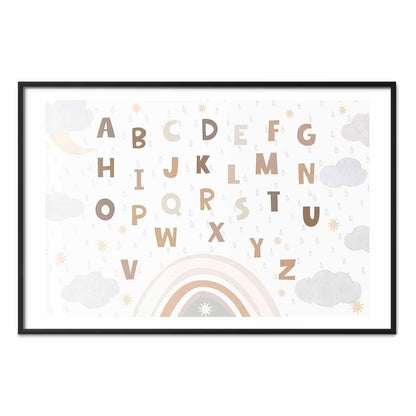 Poster - Letters in Muted Colors