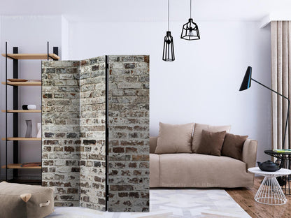 Paravent "Walls of Time" – Vintage-Mauern für stilvolle Raumgestaltung