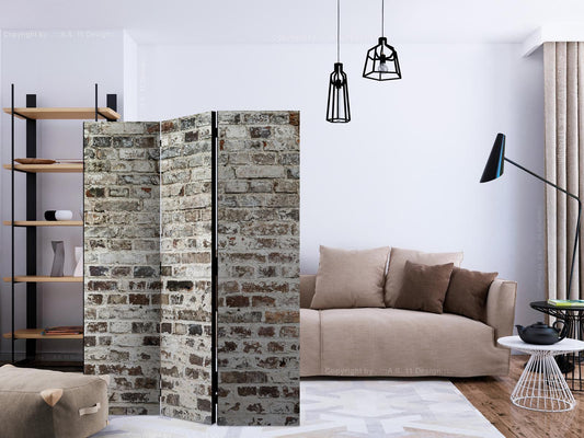 Paravent "Walls of Time" – Vintage-Mauern für stilvolle Raumgestaltung