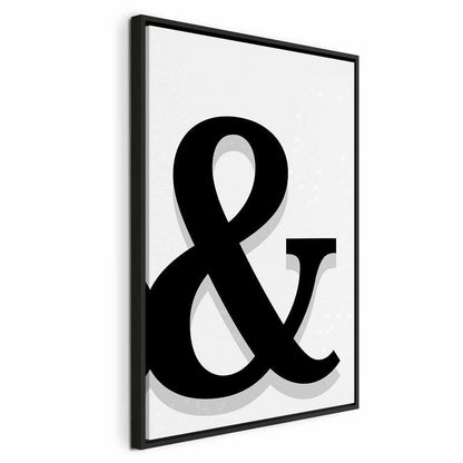 Leinwandbild - Decorative Letter (1 Part) Vertical