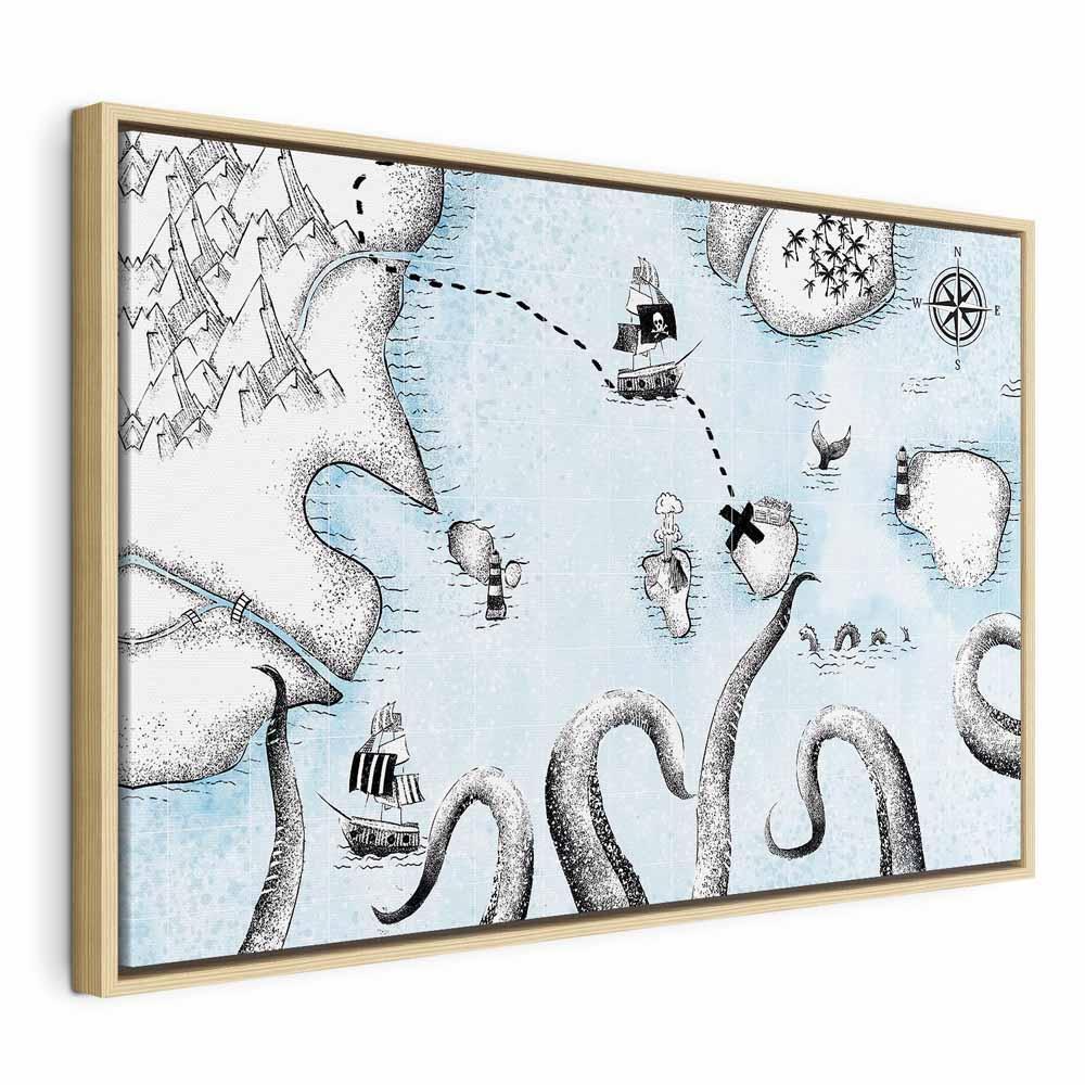 Leinwandbild - Treasure Map (1 Part) Wide