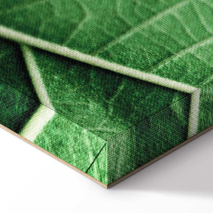 Leinwandbild - Malachite Leaf (1 Part) Vertical
